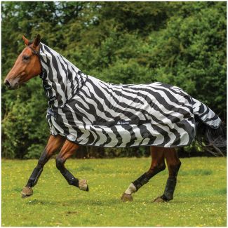 Bucas Rug BuzzOff Zebra Full Neck 130cm 5'9