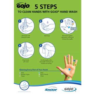 Purell/GoJo CHG 2% Scrub Poster Green