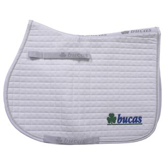 Bucas Max Saddle Pad Jump/AP Logo White