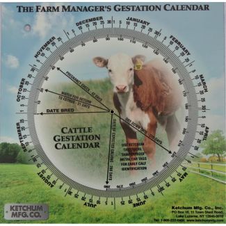 Gestation Calendar Cow