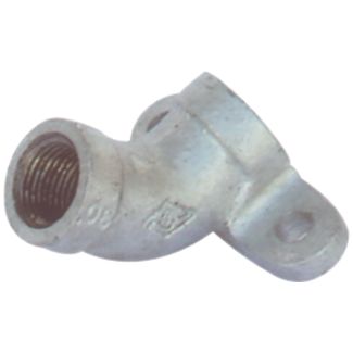 Water Nipple Bracket Galv 15mm 45deg