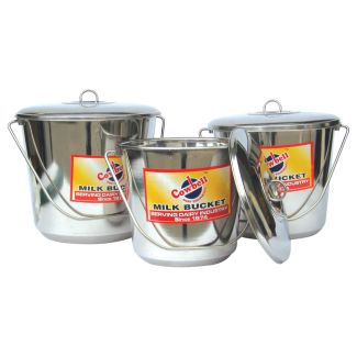 Bucket Stainless Cowbell w Lid 7L