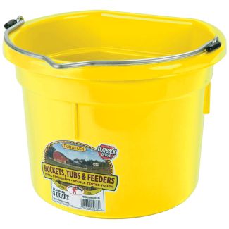 Feed Bucket Flat Back 19L Yellow