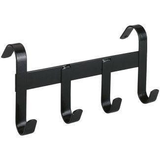 Bridle Bracket Metal 4 Hooks Black