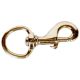 Snap Hook Brass Swivel 9cm