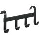 Bridle Bracket Metal 4 Hooks Black