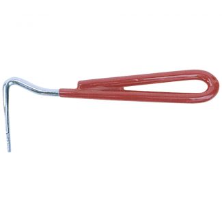 Hoof Pick Nickel-plated (red handle)