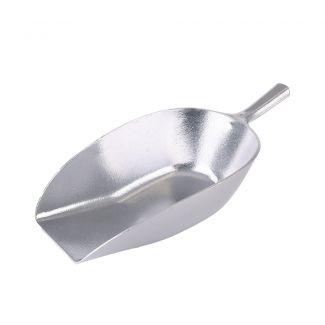 Feed Scoop Round Bottom Aluminium 2.4L