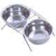 Pet Bowl Stainless Set & Stand Large cpt