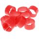 Poultry Leg Band Clip-on 20mm 100pk Red